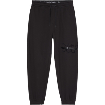 Abbigliamento Uomo Pantaloni Calvin Klein Jeans DISRUPTED LACQUER LO J30J322483 Nero