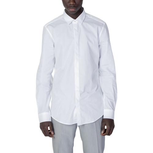 Abbigliamento Uomo Camicie maniche lunghe Antony Morato LONDON SLIM FIT MMSL00691-FA400078 Bianco