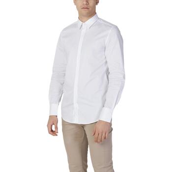 Abbigliamento Uomo Camicie maniche lunghe Antony Morato MILANO MMSL00694-FA450010 Bianco