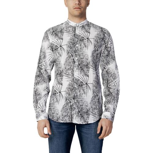 Abbigliamento Uomo Camicie maniche lunghe Antony Morato CAMICIA SEOUL SLIM FIT MMSL00631-FA430564 Nero