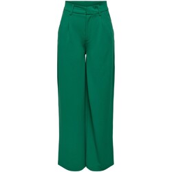 Abbigliamento Donna Pantaloni morbidi / Pantaloni alla zuava Jacqueline De Yong JDYCATIA ELSA WIDE JRS 15268592 Verde