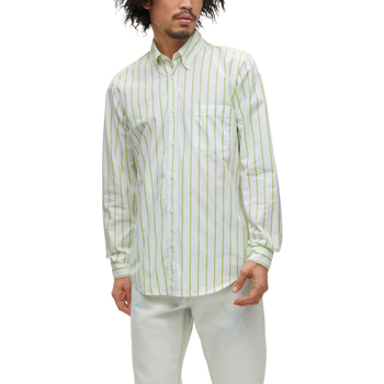 Abbigliamento Uomo Camicie maniche lunghe BOSS RICKERT 50488030 Verde