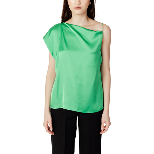 Abbigliamento Donna Top / T-shirt senza maniche Hanny Deep TINTA UNITA SATIN F707XBCA09 Verde