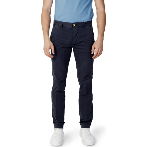 Abbigliamento Uomo Pantaloni Blauer TINTA UNITA 23SBLUP01322 Blu