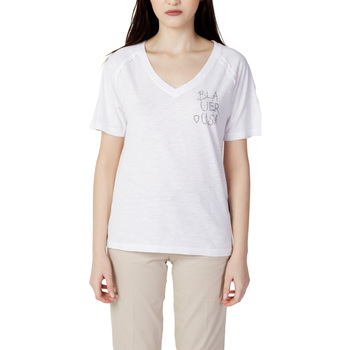 Abbigliamento Donna T-shirt maniche corte Blauer LOGO LATERALE 23SBLDH02404 Bianco