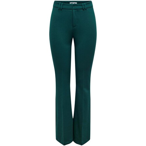 Abbigliamento Donna Pantaloni Only ONLPEACH MW FLARED PANT TLR NOOS 15298660 Verde