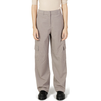 Image of Pantaloni Only ONLJOSS HW STRAIGHT CARGO CHECK PANT TLR 15306277