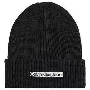 Accessori Uomo Berretti Calvin Klein Jeans INSTITUTIONAL PATCH BEANIE K50K509895 Nero