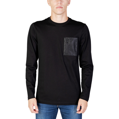 Abbigliamento Uomo T-shirts a maniche lunghe Antony Morato REGULAR FIT IN COTONE MMKL00327-FA100144 Nero