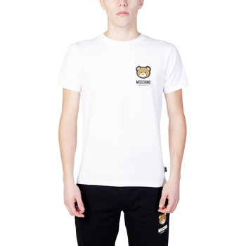 Abbigliamento Uomo T-shirt maniche corte Moschino V1A0788 4410 Bianco