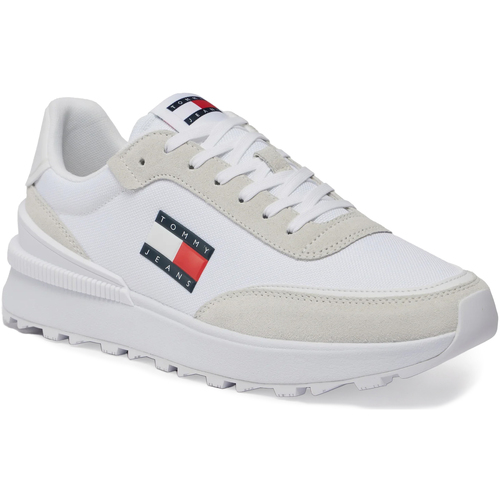 Scarpe Uomo Sneakers Tommy Hilfiger TECHNICAL RUNNER EM0EM01265 Bianco