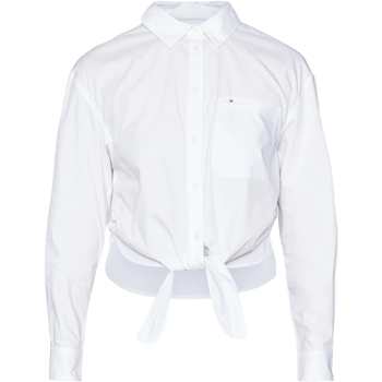 Abbigliamento Donna Camicie Tommy Hilfiger FRONT TIE DW0DW17520 Bianco