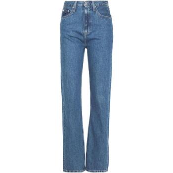 Abbigliamento Donna Jeans dritti Calvin Klein Jeans HIGH RISE STRAIGH J20J222138 Blu