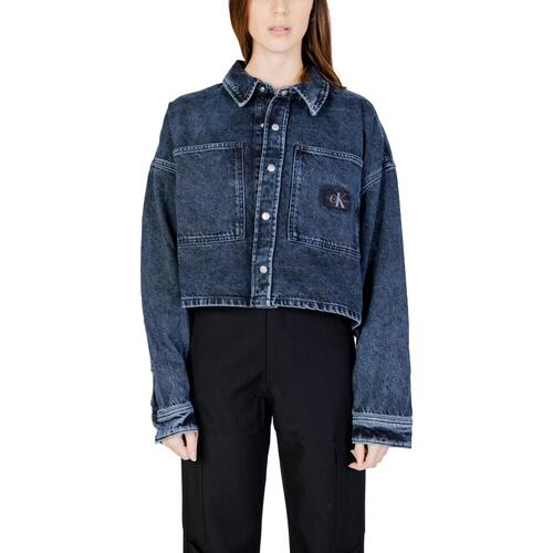 Abbigliamento Donna Giacche Calvin Klein Jeans EXTR OVERSIZE CROP J20J222478 Blu