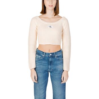 Abbigliamento Donna Maglioni Calvin Klein Jeans WOVEN LABEL OFF J20J222628 Giallo