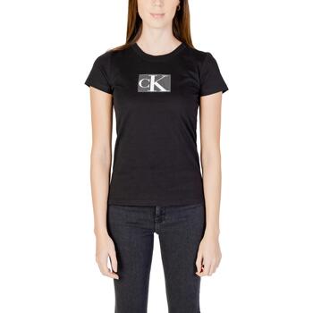 Abbigliamento Donna T-shirt maniche corte Calvin Klein Jeans SEQUIN J20J222961 Nero