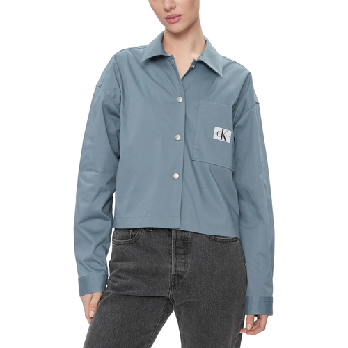 Abbigliamento Donna Camicie Calvin Klein Jeans RELAXED OVERSHIRT J20J223241 Blu