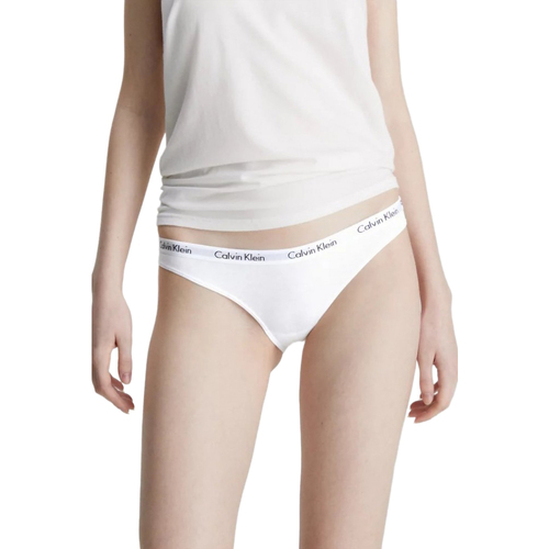 Biancheria Intima Donna Culotte e slip Calvin Klein Jeans 3PACK BIKINI 000QD3588E Bianco