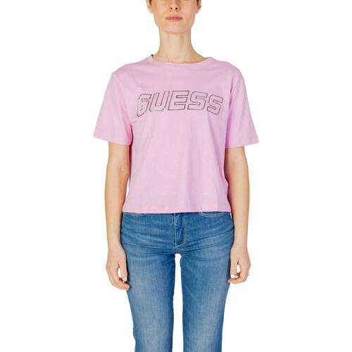 Abbigliamento Donna T-shirt maniche corte Guess KIARA SS - V4GI18 I3Z14 Rosa