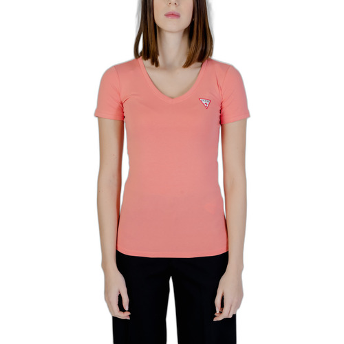 Abbigliamento Donna T-shirt maniche corte Guess VN MINI TRIANGLE W2YI45 J1314 Rosa