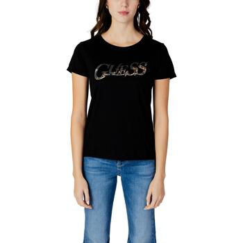 Abbigliamento Donna T-shirt maniche corte Guess SS CN LEO W4RI24 JA914 Nero