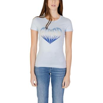 Abbigliamento Donna T-shirt maniche corte Guess SS CN HEART W4RI53 J1314 Blu