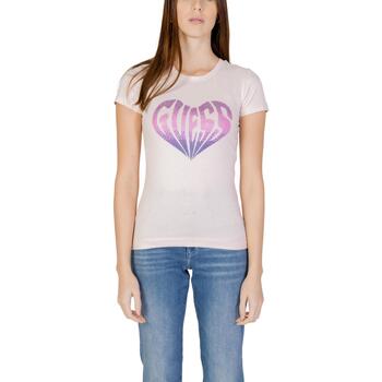 Abbigliamento Donna T-shirt maniche corte Guess SS CN HEART W4RI53 J1314 Rosa
