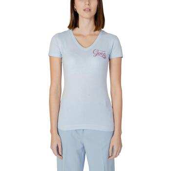Abbigliamento Donna T-shirt maniche corte Guess SS VN SHADED GLITTER W4RI55 J1314 Blu