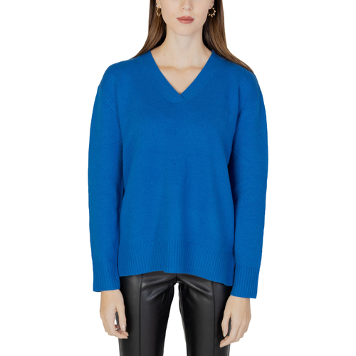 Abbigliamento Donna Maglioni Street One EOS_V-Neck with side slit 302560 Blu