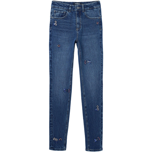 Abbigliamento Donna Jeans skynny Desigual DENIS 24SWDD01 Blu