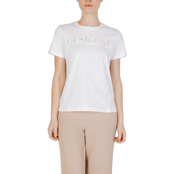Abbigliamento Donna T-shirt maniche corte Desigual DUBLIN 24SWTK58 Bianco