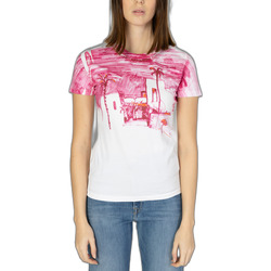 Abbigliamento Donna T-shirt maniche corte Desigual FEZ 24SWTK69 Rosa