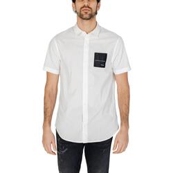 Abbigliamento Uomo Camicie maniche corte EAX 3DZC27 ZNXLZ Bianco