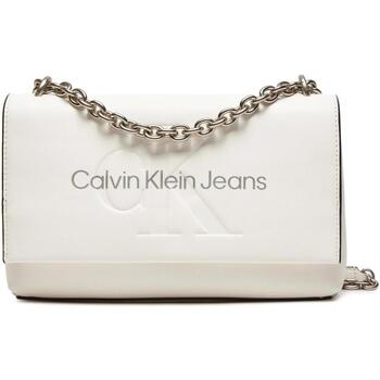 Borse Donna Borse Calvin Klein Jeans SCULPTED EW FLAP CONV25 MONO K60K611866 Bianco