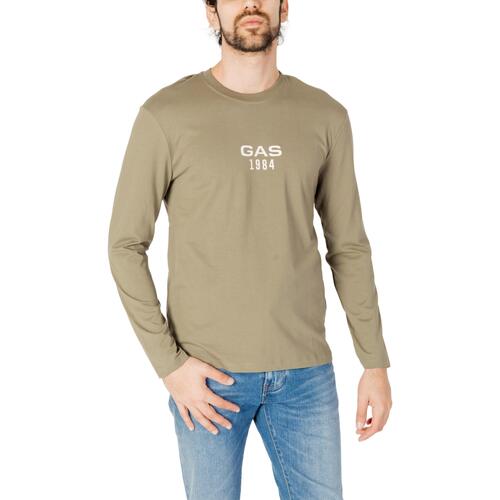 Abbigliamento Uomo T-shirts a maniche lunghe Gas DHARIS M/L 1984 A6996 3649 Verde