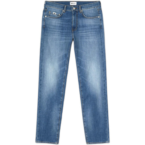Abbigliamento Uomo Jeans dritti Gas ALBERT SIMPLE REV A7237 12LM Blu