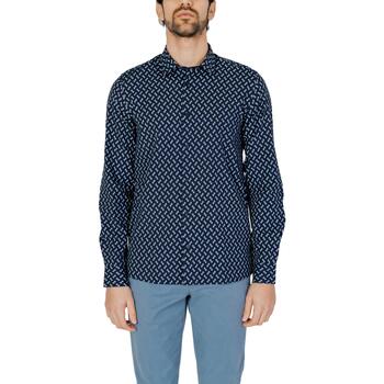 Abbigliamento Uomo Camicie maniche lunghe Antony Morato BARCELONA MMSL00614-FA430604 Blu
