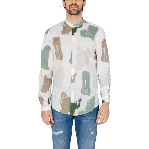 Abbigliamento Uomo Camicie maniche lunghe Antony Morato SEOUL MMSL00631-FA430606 Bianco