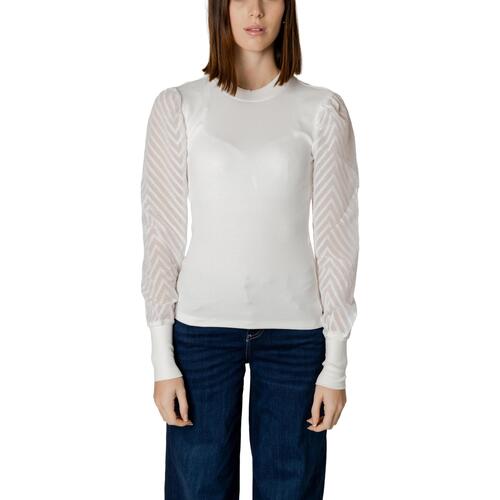 Abbigliamento Donna T-shirts a maniche lunghe Only Onlnew Jania Life L/S Puff Cc Jrs 15311937 Bianco