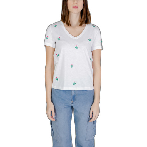 Abbigliamento Donna T-shirt maniche corte Only Onlketty Life S/S V-Neck Box Jrs 15288478 Verde