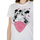 Abbigliamento Donna T-shirt maniche corte Only Onlmickey Life Reg S/S Valentine Jrs 15317991 Bianco
