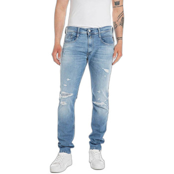 Abbigliamento Uomo Jeans slim Replay ANBASS M914Y .000.573 70G Blu