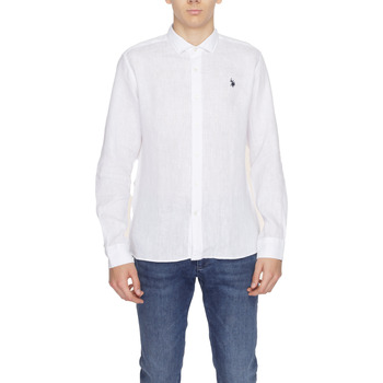 Abbigliamento Uomo Camicie maniche lunghe U.S Polo Assn. CALE 67762 50816 Bianco