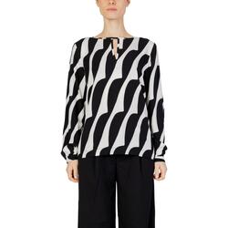 Abbigliamento Donna Top / Blusa Street One Printed roundneck blouse w tea 344437 Nero