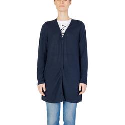 Abbigliamento Donna Gilet / Cardigan Street One knit look long jacket w.slits 321016 Blu