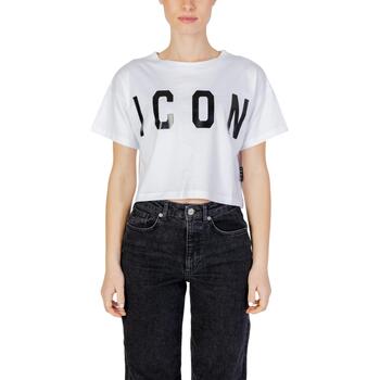 Abbigliamento Donna T-shirt maniche corte Icon ID8022TC Bianco