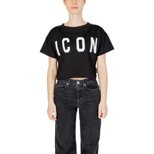 Abbigliamento Donna T-shirt maniche corte Icon ID8022TC Nero