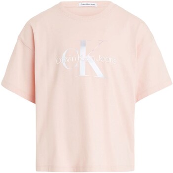 Abbigliamento Bambina T-shirt maniche corte Calvin Klein Jeans IG0IG02434 Rosa