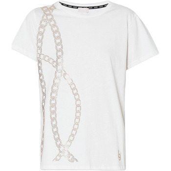Abbigliamento Donna T-shirt maniche corte Liu Jo TA4197 J6040 Bianco