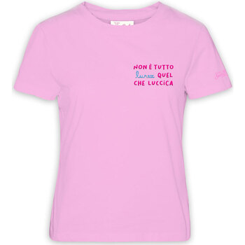 Abbigliamento Donna T-shirt maniche corte Mc2 Saint Barth CREW NECK T-SHIRT Rosa